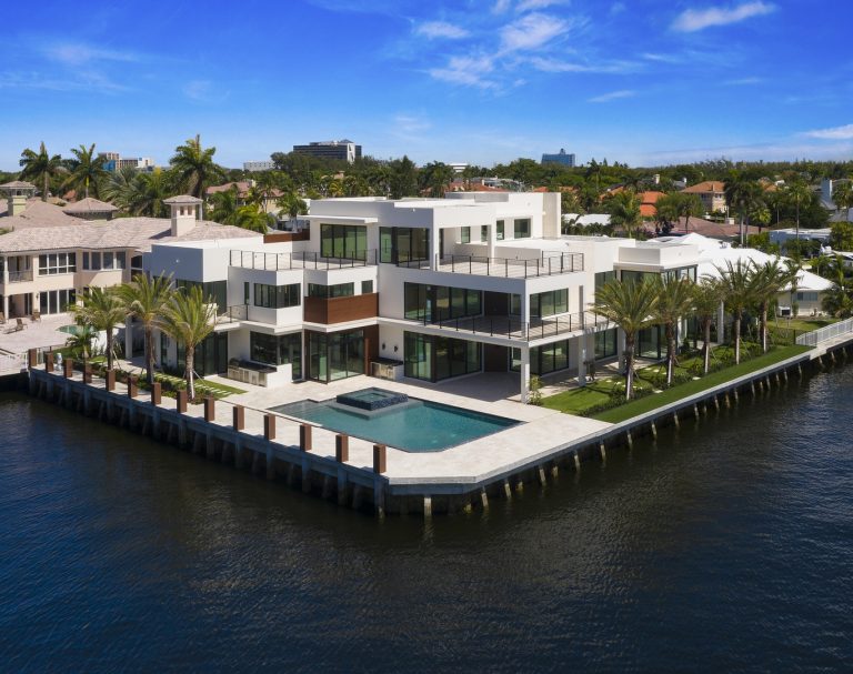 Drone picture of large home